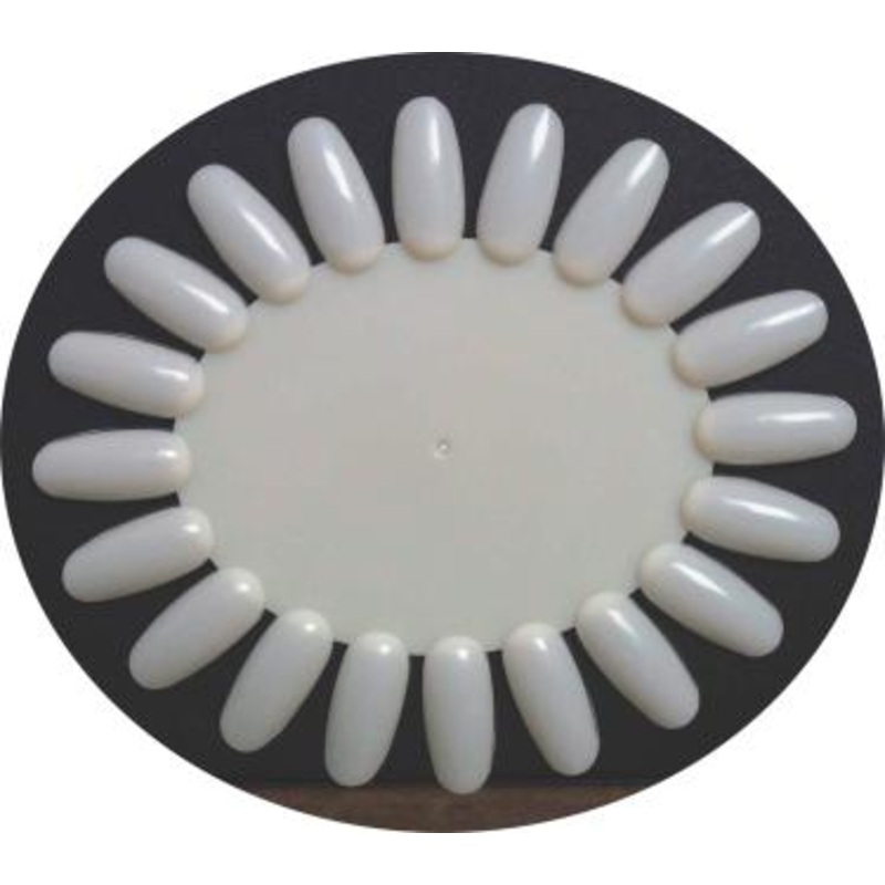 BER 20-Tip Oval Polish Display – Natural