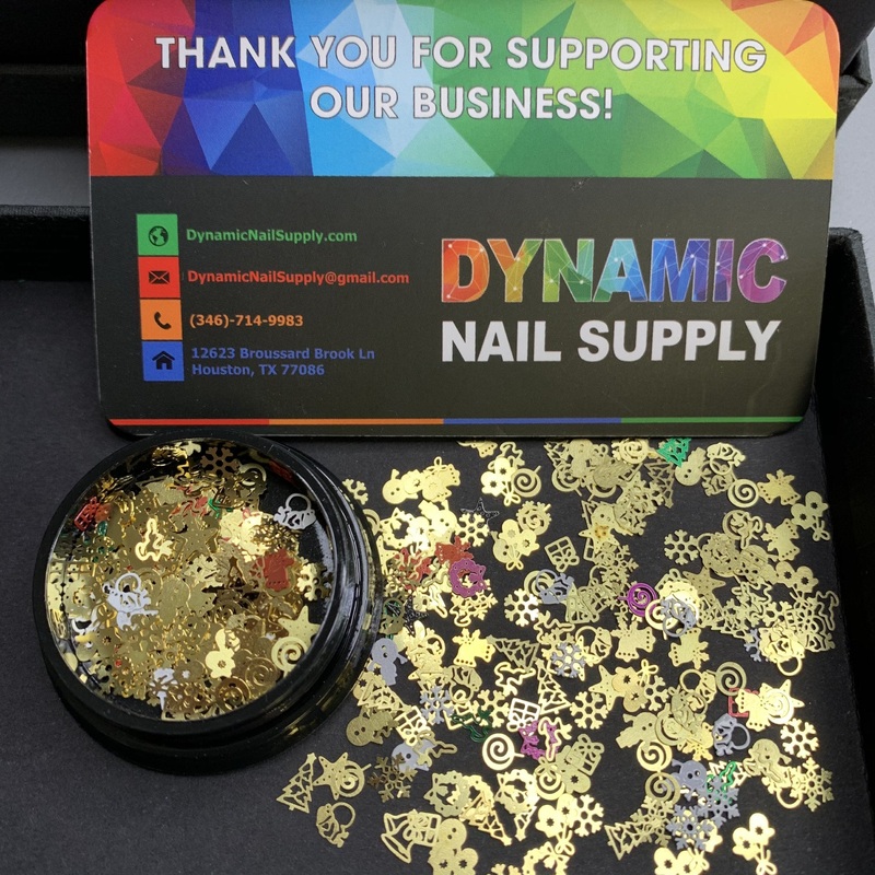 Christmas Metal Sequins for Nail Art Designs