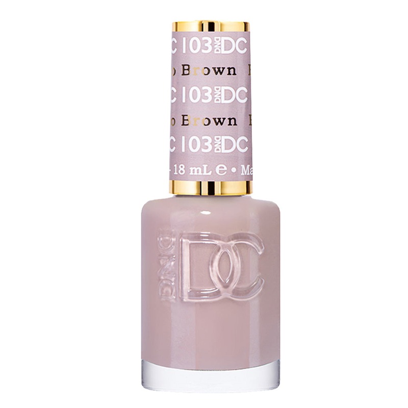 DND DC Nail Lacquer – 103 Bamboo Brown