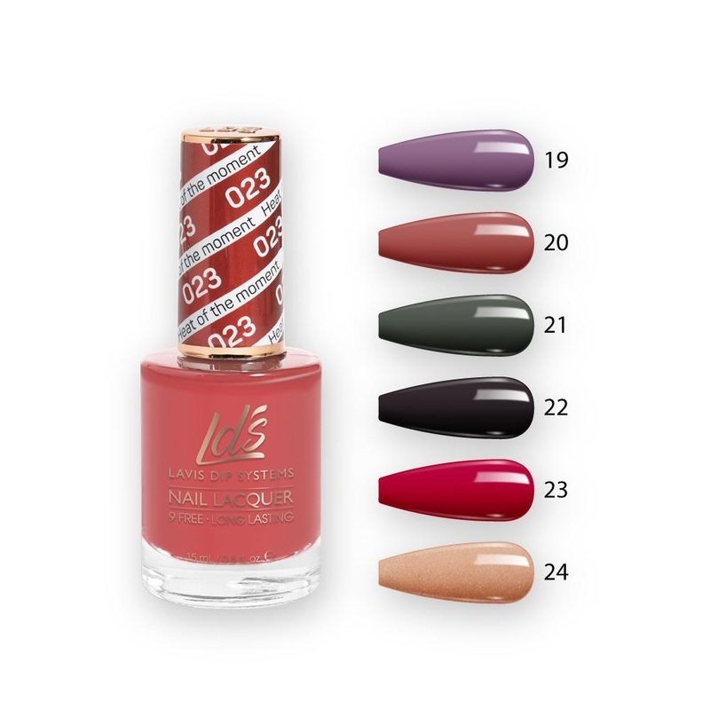 LDS Healthy Nail Lacquer  Set (6 colors): 019 to 024