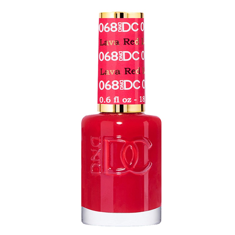 DND DC Nail Lacquer – 068 Lava Red