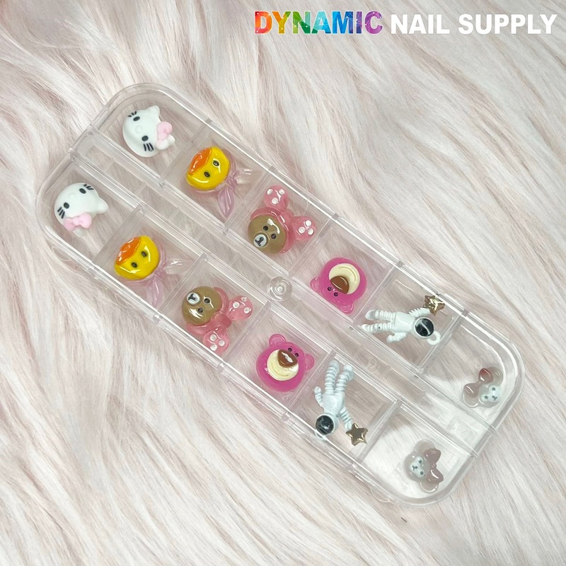Cartoon Characters Nail Charms set 02