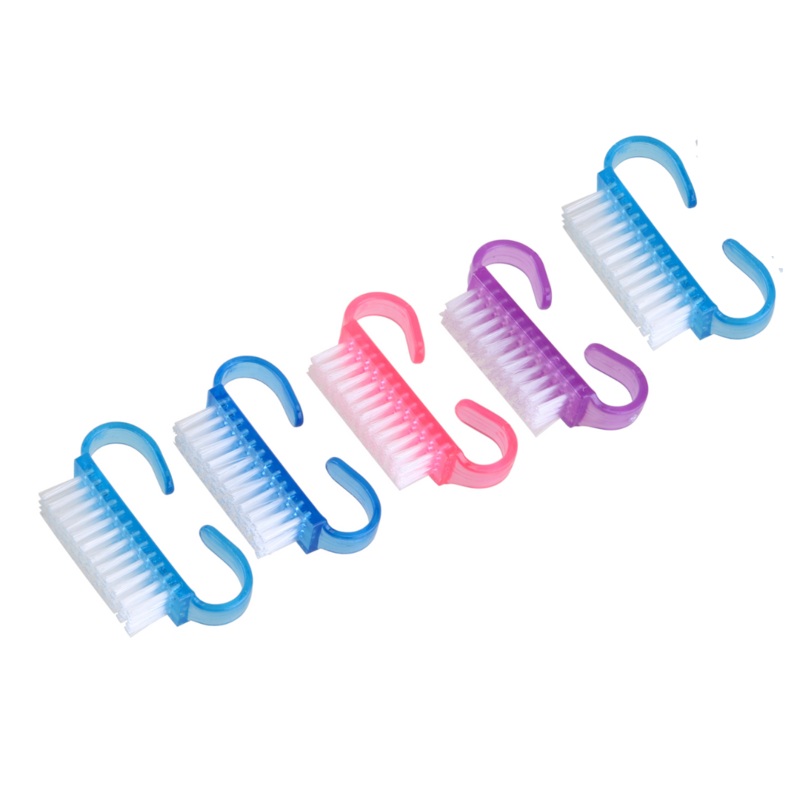 Manicure/ Pedicure Cleaning Scrubbing Brush Assorted Color – Small (5pcs)