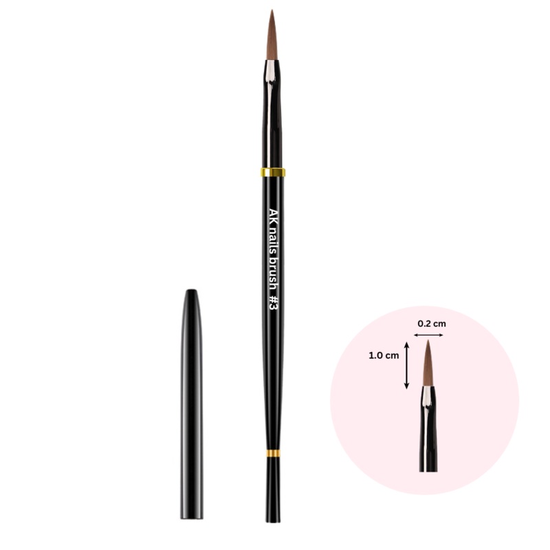 AK/Yalix Nails Brush –  Art/ Daisy Flower Detail #3 (C Hoa Cc)