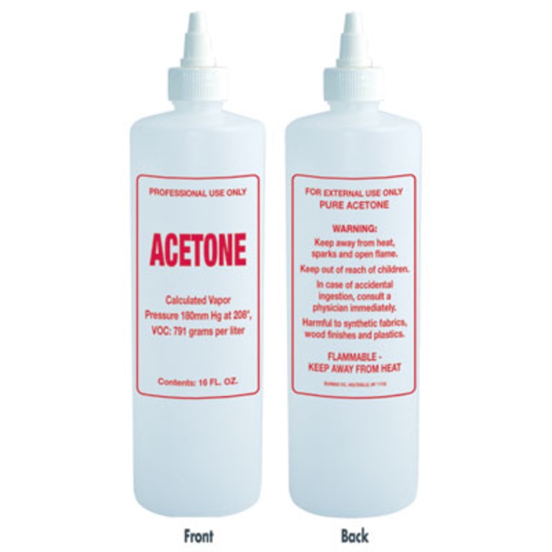 Empty Acetone Twist Top Bottle (16oz)