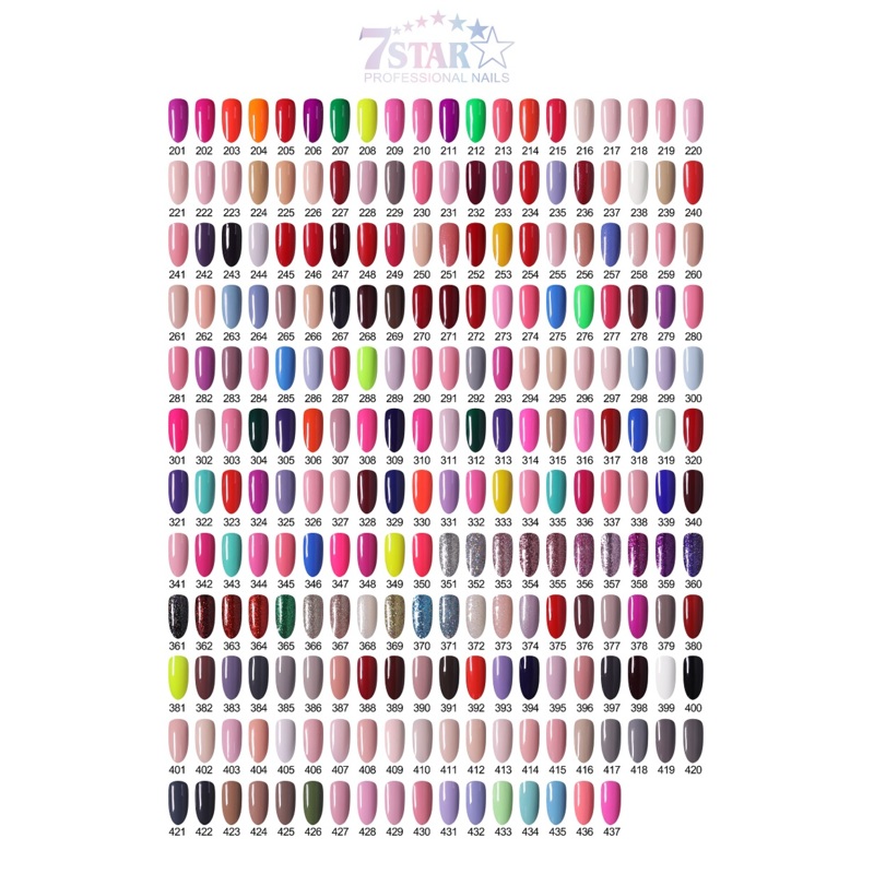 7Star Whole Line Duo Gel Polish + Nail Lacquer – 237 Colors