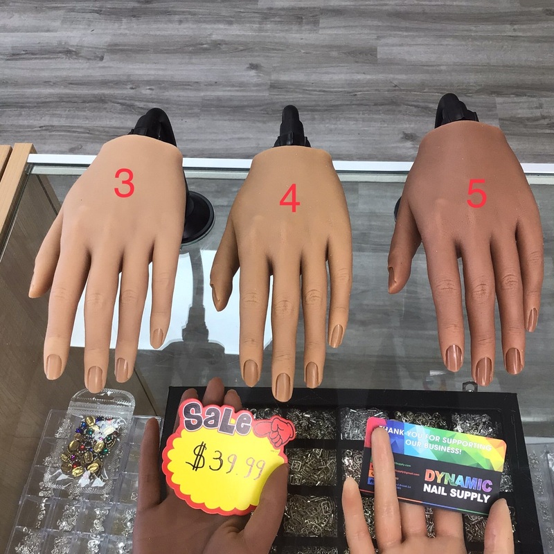 (Flash Sale $39.99) Poseable Silicone Hands and fingers for Practice or Display Color 3