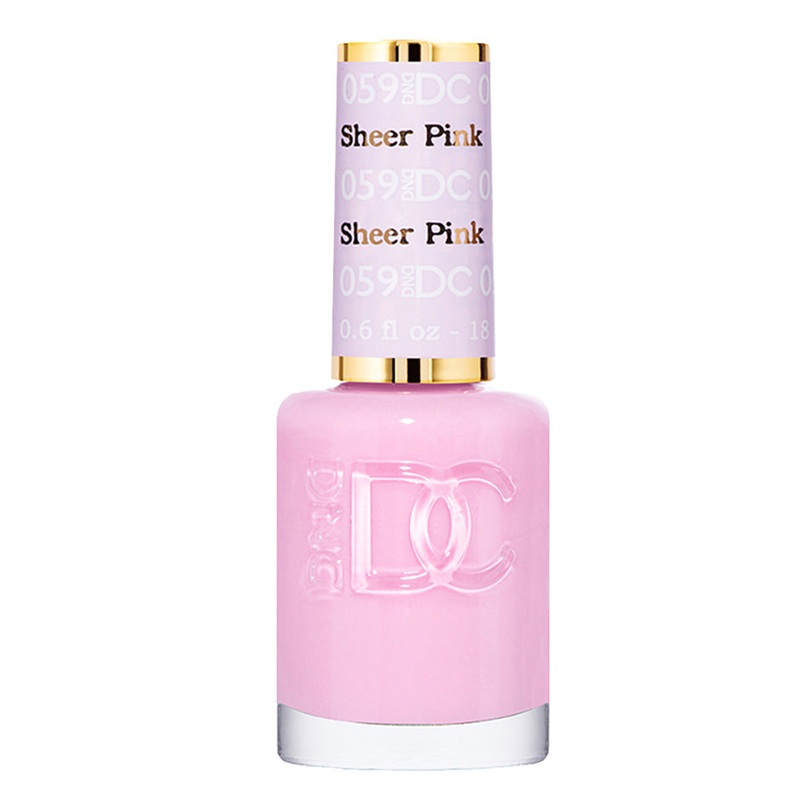 DND DC Nail Lacquer – 059 Sheer Pink